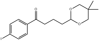 4-(5,5-DIMETHYL-1,3-DIOXAN-2-YL)-4'-IODOBUTYROPHENONE Structure