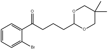 2'-BROMO-4-(5,5-DIMETHYL-1,3-DIOXAN-2-YL)BUTYROPHENONE Structure