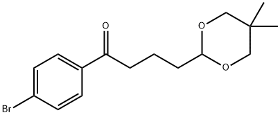 4'-BROMO-4-(5,5-DIMETHYL-1,3-DIOXAN-2-YL)BUTYROPHENONE Structure