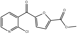 2-CHLORO-3-(5-METHOXYCARBONYL-2-FUROYL)PYRIDINE 구조식 이미지