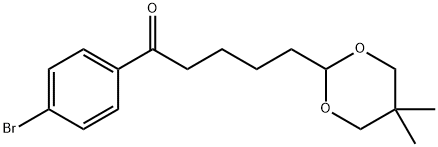 4'-BROMO-5-(5,5-DIMETHYL-1,3-DIOXAN-2-YL)VALEROPHENONE Structure