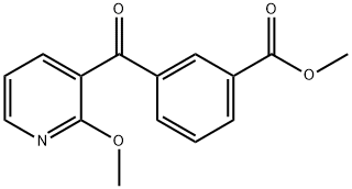 METHYL 3-(2-METHOXYNICOTINOYL)BENZOATE Structure