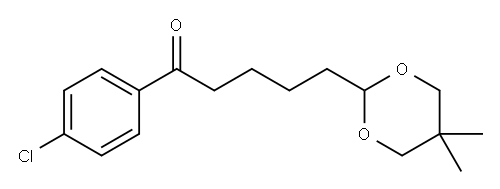 4'-CHLORO-5-(5,5-DIMETHYL-1,3-DIOXAN-2-YL)VALEROPHENONE Structure