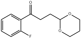 3-(1,3-DIOXAN-2-YL)-2'-FLUOROPROPIOPHENONE 구조식 이미지