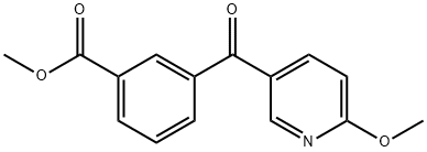 METHYL 3-(6-METHOXYNICOTINOYL)BENZOATE 구조식 이미지