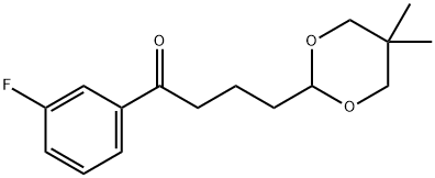 4-(5,5-DIMETHYL-1,3-DIOXAN-2-YL)-3'-FLUOROBUTYROPHENONE 구조식 이미지