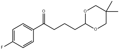 4-(5,5-DIMETHYL-1,3-DIOXAN-2-YL)-4'-FLUOROBUTYROPHENONE Structure