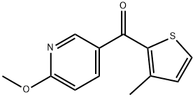 2-METHOXY-5-(3-METHYL-2-THENOYL)PYRIDINE 구조식 이미지