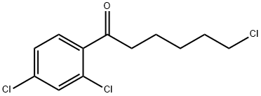6-CHLORO-1-(2,4-DICHLOROPHENYL)-1-OXOHEXANE 구조식 이미지
