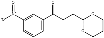 3-(1,3-DIOXAN-2-YL)-3'-NITROPROPIOPHENONE 구조식 이미지