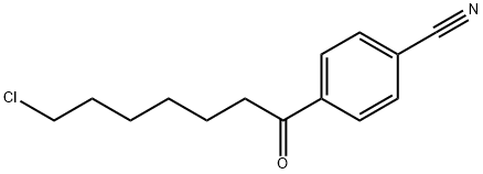 7-CHLORO-1-(4-CYANOPHENYL)-1-OXOHEPTANE Structure
