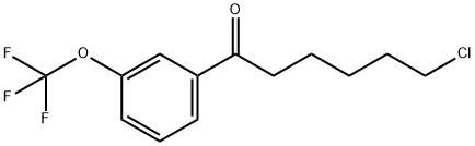 6-CHLORO-1-OXO-1-(3-TRIFLUOROMETHOXYPHENYL)HEXANE Structure