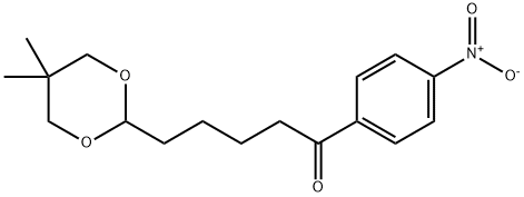 4-(5,5-DIMETHYL-1,3-DIOXAN-2-YL)-4'-NITROVALEROPHENONE Structure