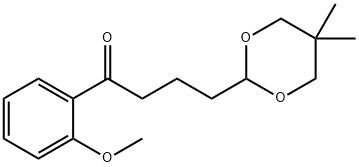 4-(5,5-DIMETHYL-1,3-DIOXAN-2-YL)-2'-METHOXYBUTYROPHENONE 구조식 이미지