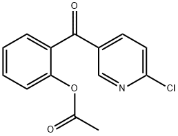 5-(2-ACETOXYBENZOYL)-2-CHLOROPYRIDINE Structure