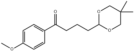 4-(5,5-DIMETHYL-1,3-DIOXAN-2-YL)-4'-METHOXYBUTYROPHENONE Structure