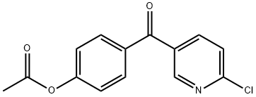 5-(4-ACETOXYBENZOYL)-2-CHLOROPYRIDINE 구조식 이미지