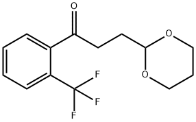 3-(1,3-DIOXAN-2-YL)-2'-TRIFLUOROMETHYLPROPIOPHENONE Structure