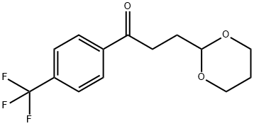 3-(1,3-DIOXAN-2-YL)-4'-TRIFLUOROMETHYLPROPIOPHENONE Structure