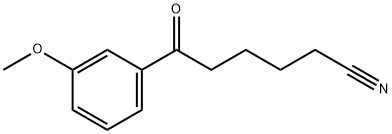 6-(3-METHOXYPHENYL)-6-OXOHEXANENITRILE 구조식 이미지