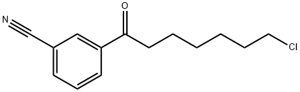 7-CHLORO-1-(3-CYANOPHENYL)-1-OXOHEPTANE Structure