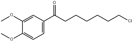 1-CHLORO-7-(3,4-DIMETHOXYPHENYL)-7-OXOHEPTANE Structure