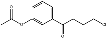 3'-ACETOXY-4-CHLOROBUTYROPHENONE Structure