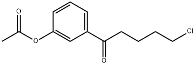 3'-ACETOXY-5-CHLOROVALEROPHENONE Structure