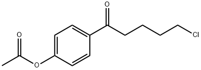 4'-ACETOXY-5-CHLOROVALEROPHENONE Structure