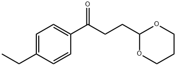 3-(1,3-DIOXAN-2-YL)-4'-ETHYLPROPIOPHENONE Structure