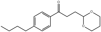 4'-N-BUTYL-3-(1,3-DIOXAN-2-YL)PROPIOPHENONE Structure