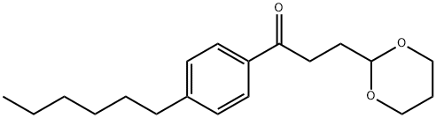 3-(1,3-DIOXAN-2-YL)-4'-HEXYLPROPIOPHENONE Structure