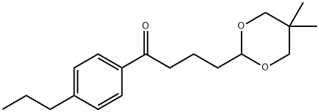 4-(5,5-DIMETHYL-1,3-DIOXAN-2-YL)-4'-N-PROPYLBUTYROPHENONE 구조식 이미지