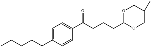 4-(5,5-DIMETHYL-1,3-DIOXAN-2-YL)-4'-PENTYLBUTYROPHENONE Structure