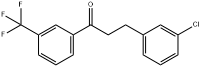 3-(3-CHLOROPHENYL)-3'-TRIFLUOROMETHYLPROPIOPHENONE Structure