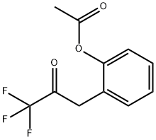 3-(2-ACETOXYPHENYL)-1,1,1-TRIFLUORO-2-PROPANONE Structure
