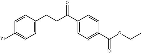 3-(4-CHLOROPHENYL)-4'-CARBOETHOXYPROPIOPHENONE Structure