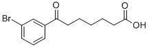 7-(3-BROMOPHENYL)-7-OXOHEPTANOIC ACID Structure