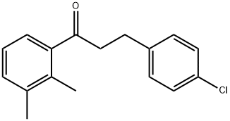 3-(4-CHLOROPHENYL)-2',3'-DIMETHYLPROPIOPHENONE Structure