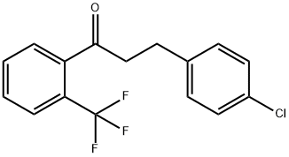 3-(4-CHLOROPHENYL)-2'-TRIFLUOROMETHYLPROPIOPHENONE Structure