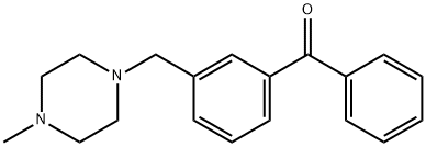 3-(4-METHYLPIPERAZINOMETHYL)BENZOPHENONE Structure