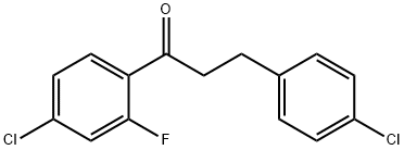 4'-CHLORO-3-(4-CHLOROPHENYL)-2'-FLUOROPROPIOPHENONE Structure