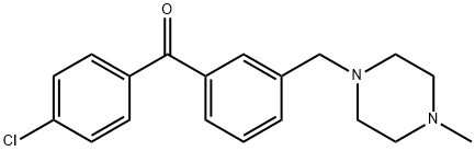 4'-CHLORO-3-(4-METHYLPIPERAZINOMETHYL) BENZOPHENONE Structure