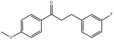 3-(3-FLUOROPHENYL)-4'-METHOXYPROPIOPHENONE Structure