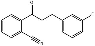 2'-CYANO-3-(3-FLUOROPHENYL)PROPIOPHENONE 구조식 이미지