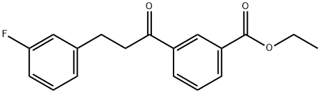 3'-CARBOETHOXY-3-(3-FLUOROPHENYL)PROPIOPHENONE Structure