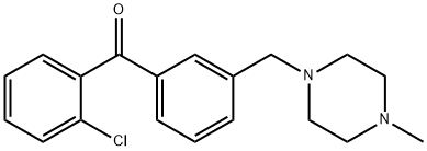 2-CHLORO-3'-(4-METHYLPIPERAZINOMETHYL) BENZOPHENONE 구조식 이미지