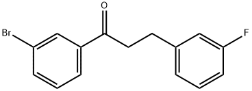 3'-BROMO-3-(3-FLUOROPHENYL)PROPIOPHENONE 구조식 이미지