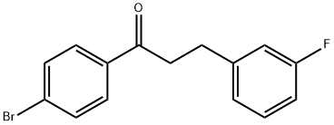 4'-BROMO-3-(3-FLUOROPHENYL)PROPIOPHENONE 구조식 이미지