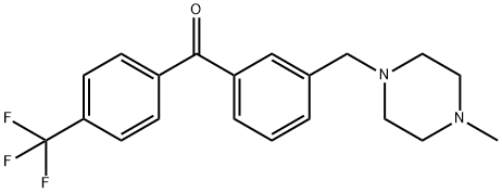 3-(4-METHYLPIPERAZINOMETHYL)-4'-TRIFLUOROMETHYLBENZOPHENONE Structure